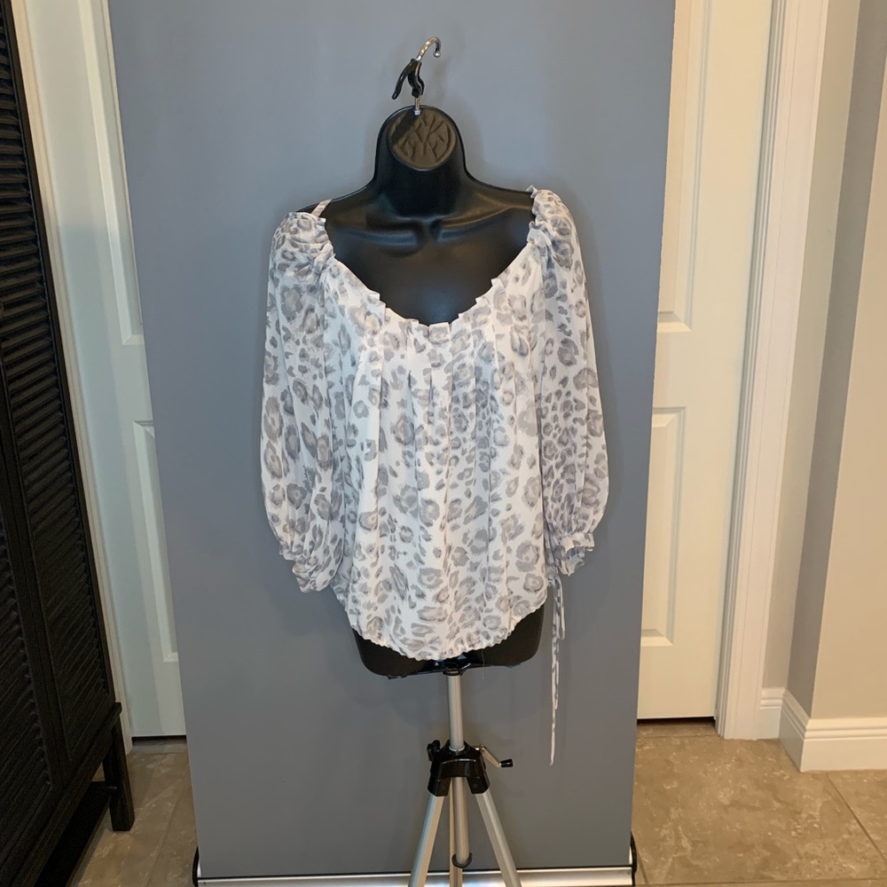 Rebecca Taylor Animal Print Top